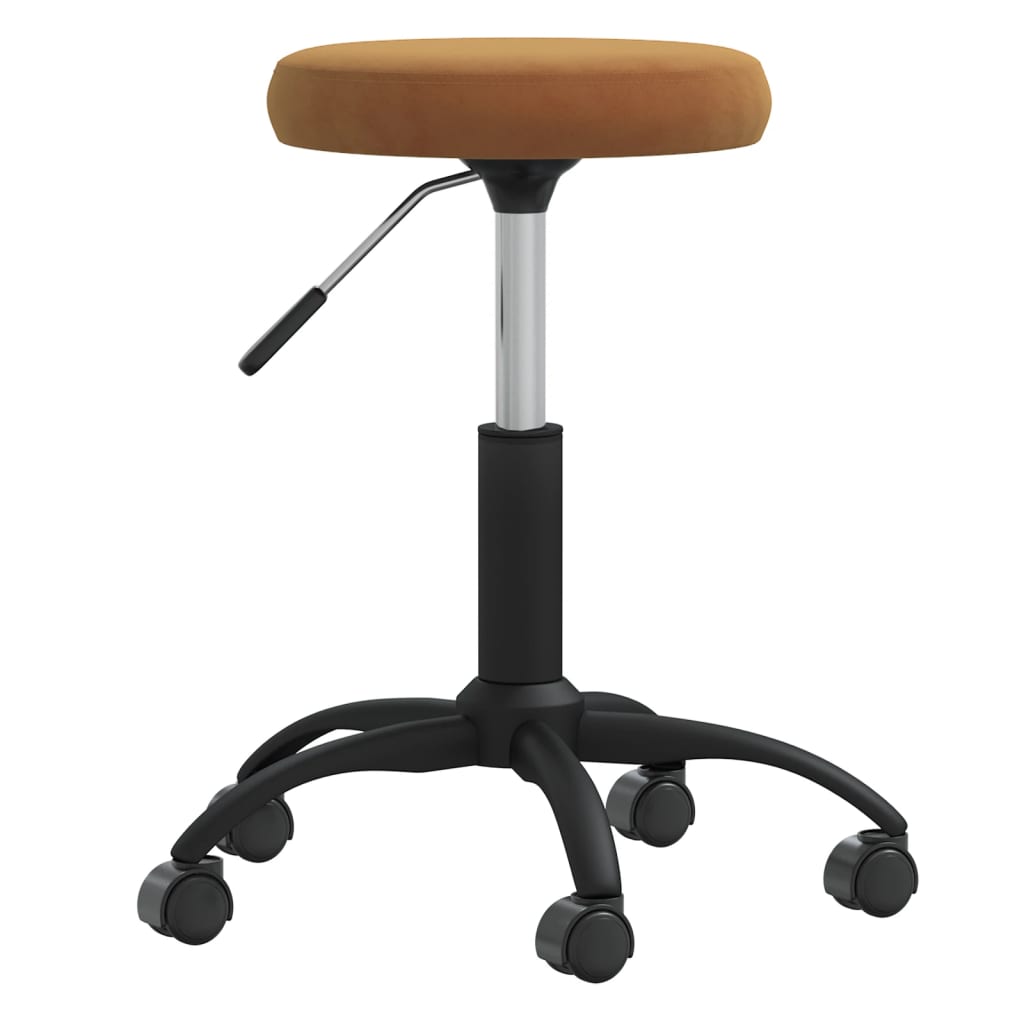 Multifunctioneel Fluwelen Krukje – Verstelbaar & 360° Draaiend | Voor Thuis & Salon