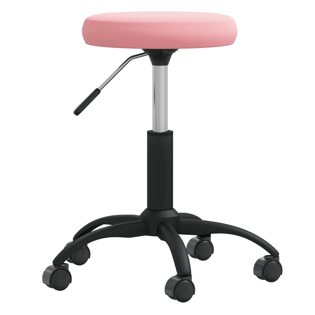 Multifunctioneel Fluwelen Krukje – Verstelbaar & 360° Draaiend | Voor Thuis & Salon