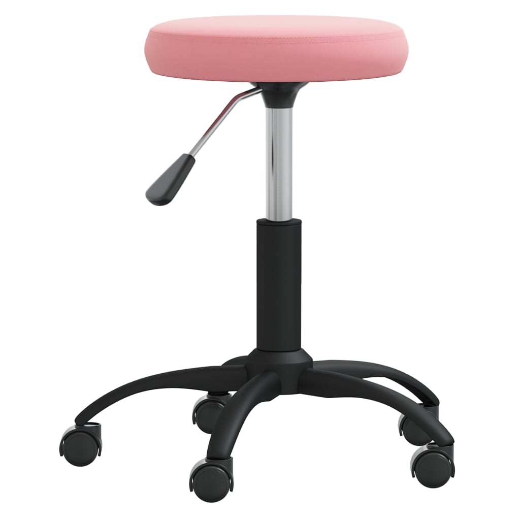 Multifunctioneel Fluwelen Krukje – Verstelbaar & 360° Draaiend | Voor Thuis & Salon