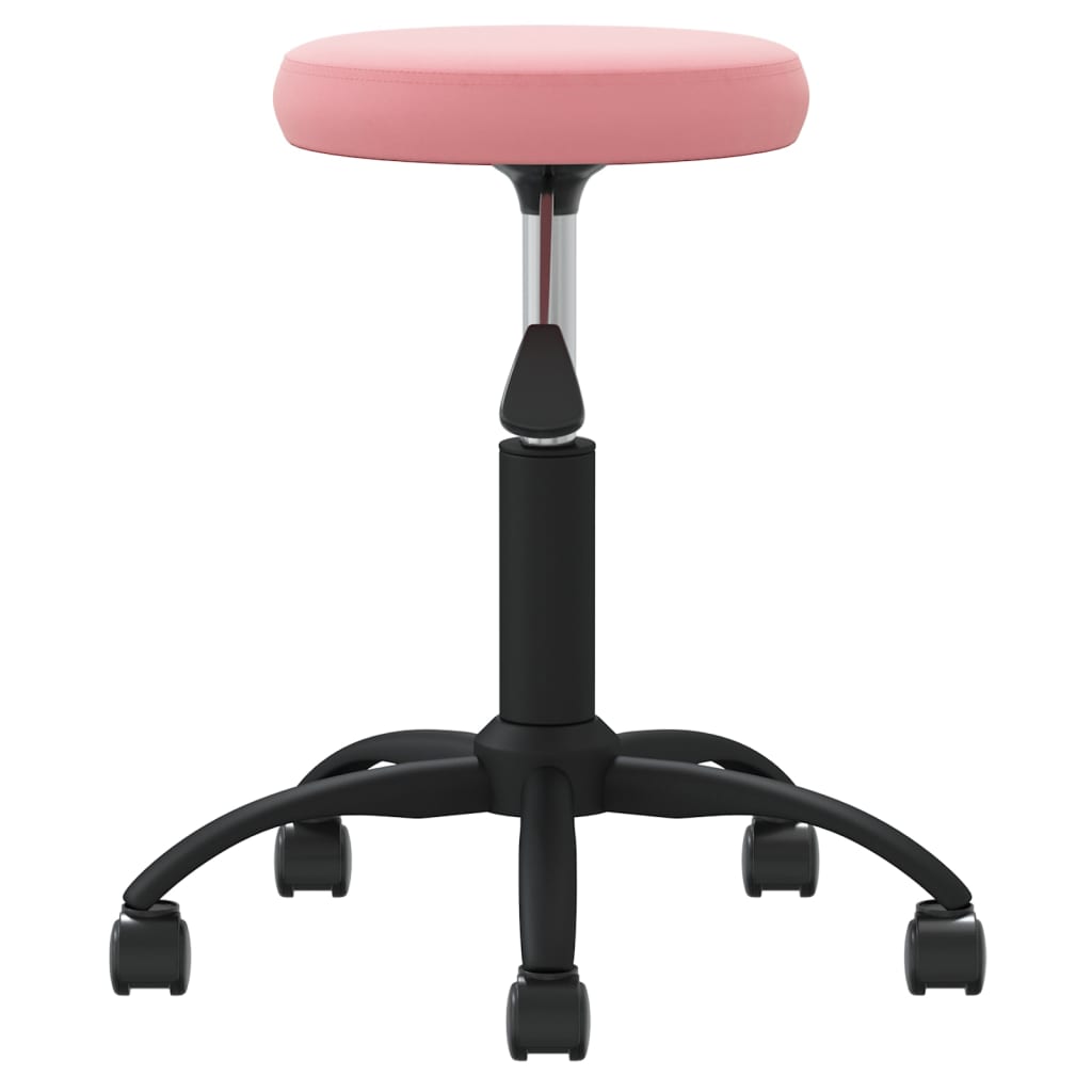 Multifunctioneel Fluwelen Krukje – Verstelbaar & 360° Draaiend | Voor Thuis & Salon