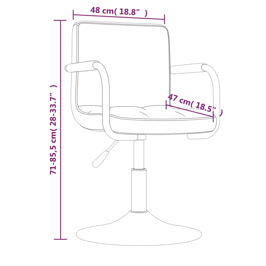 Eetkamerstoelen draaibaar 4 st fluweel lichtgrijs