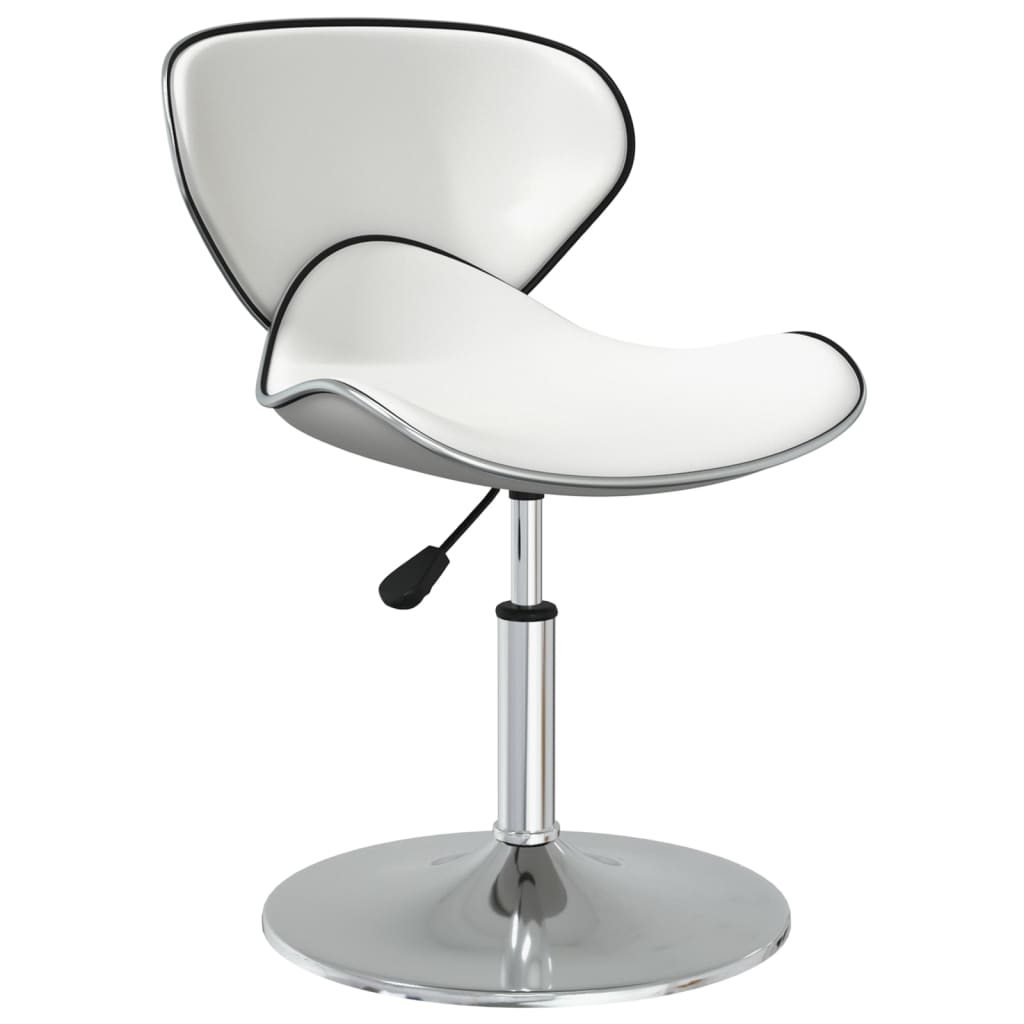 Eetkamerstoelen 6 st kunstleer wit