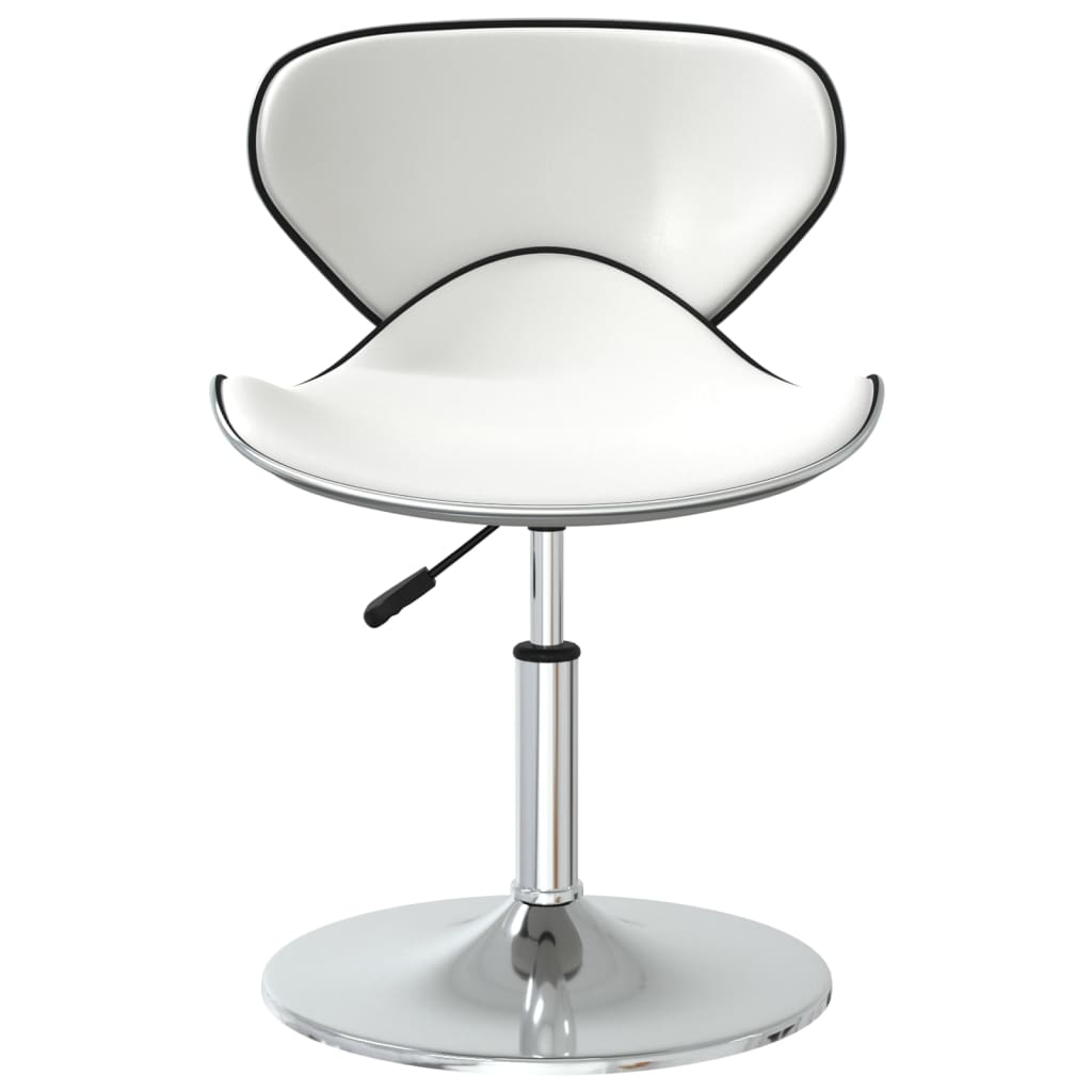 Eetkamerstoelen 6 st kunstleer wit