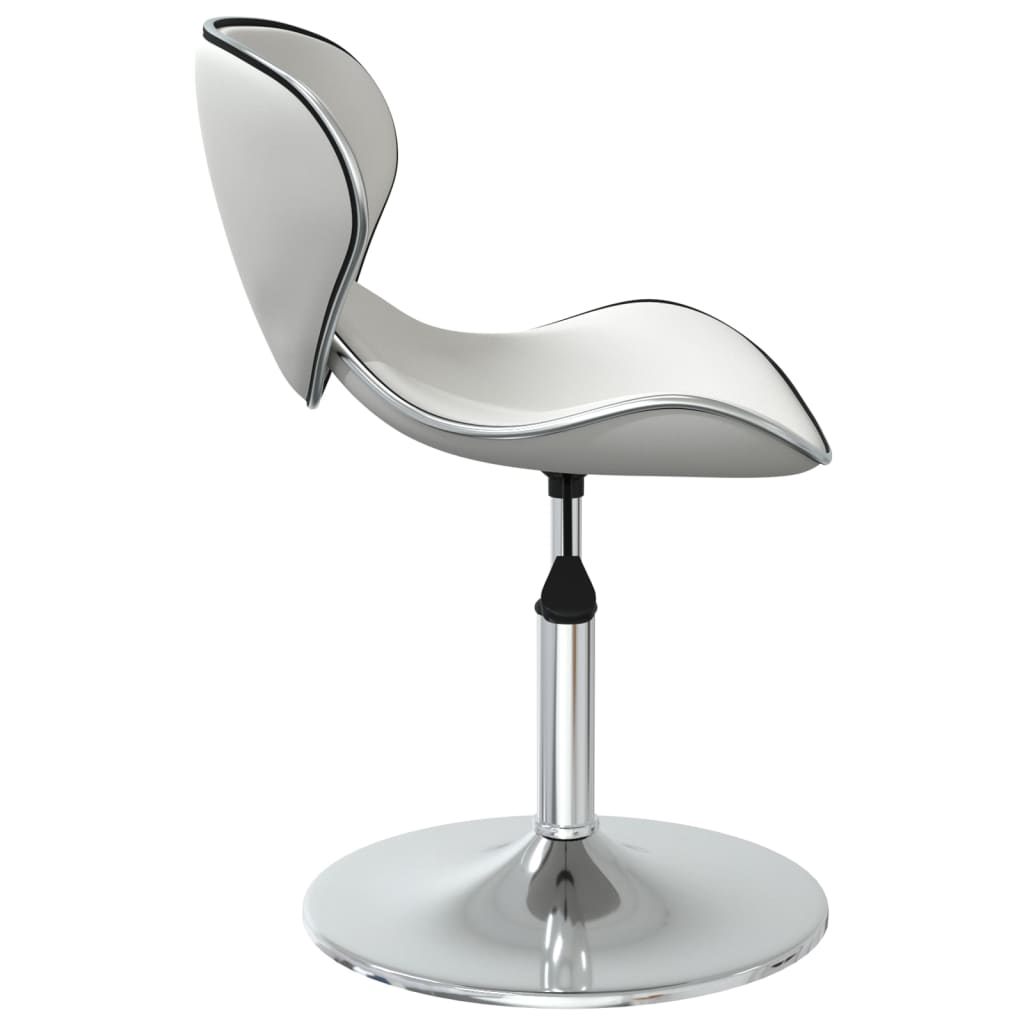 Eetkamerstoelen 6 st kunstleer wit