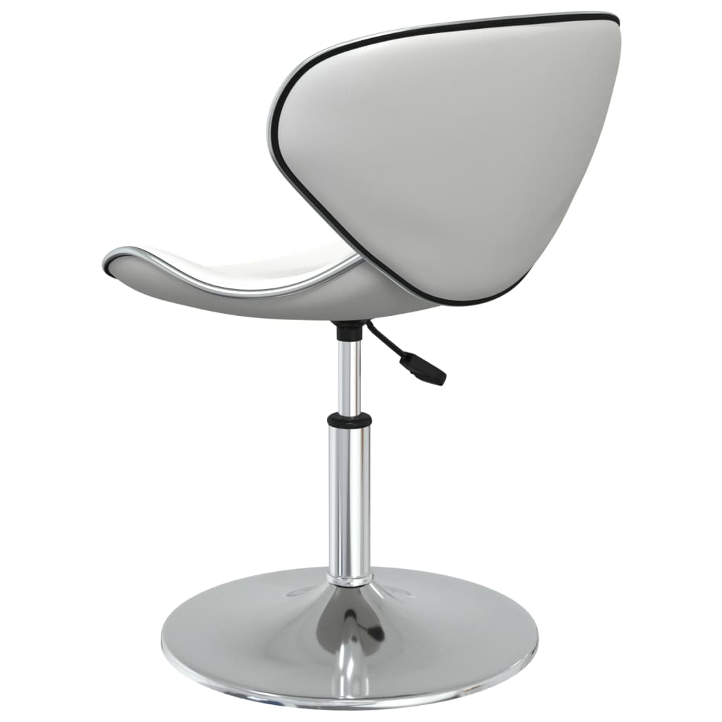 Eetkamerstoelen 6 st kunstleer wit