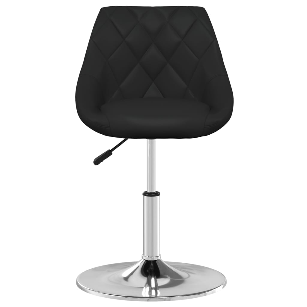 Eetkamerstoelen 6 st kunstleer zwart