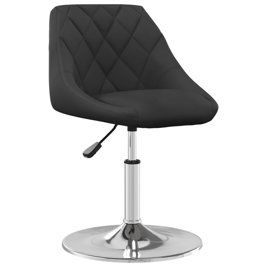 Eetkamerstoelen draaibaar 4 st fluweel zwart