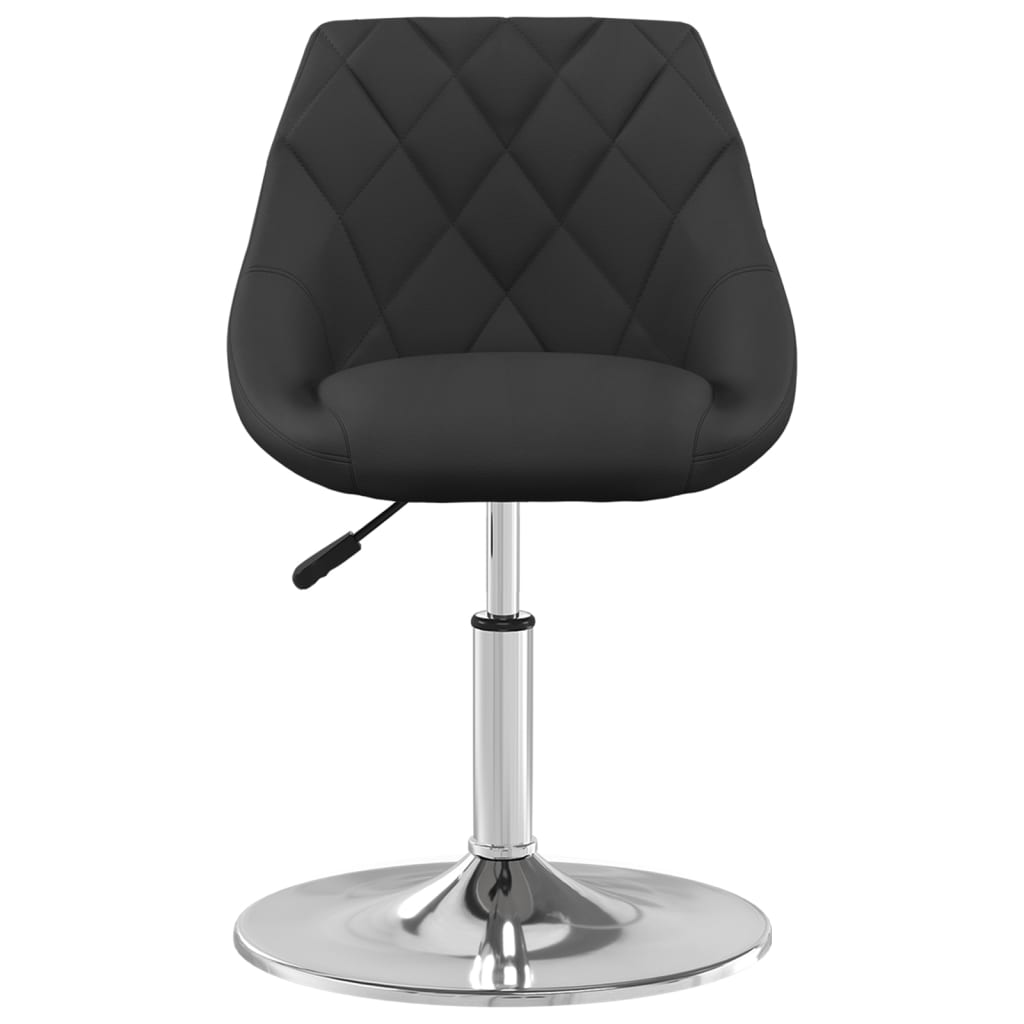 Eetkamerstoelen draaibaar 4 st fluweel zwart