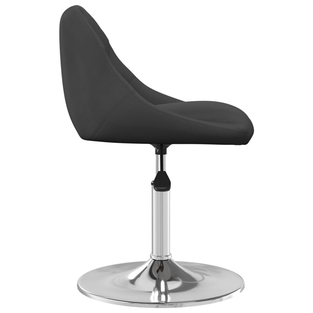 Eetkamerstoelen draaibaar 4 st fluweel zwart