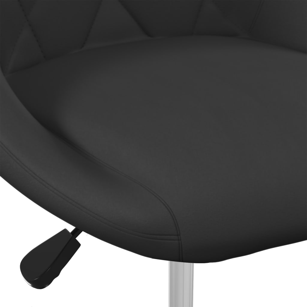 Eetkamerstoelen draaibaar 4 st fluweel zwart