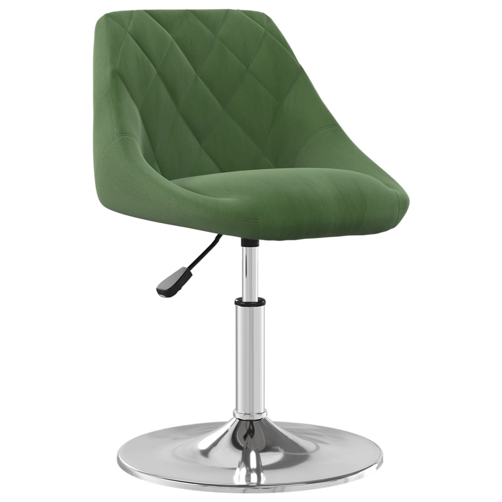 Eetkamerstoelen draaibaar 4 st fluweel donkergroen