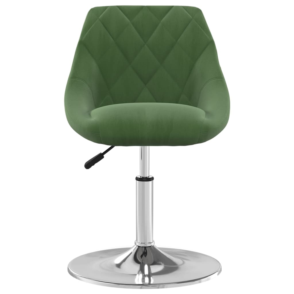 Eetkamerstoelen draaibaar 4 st fluweel donkergroen