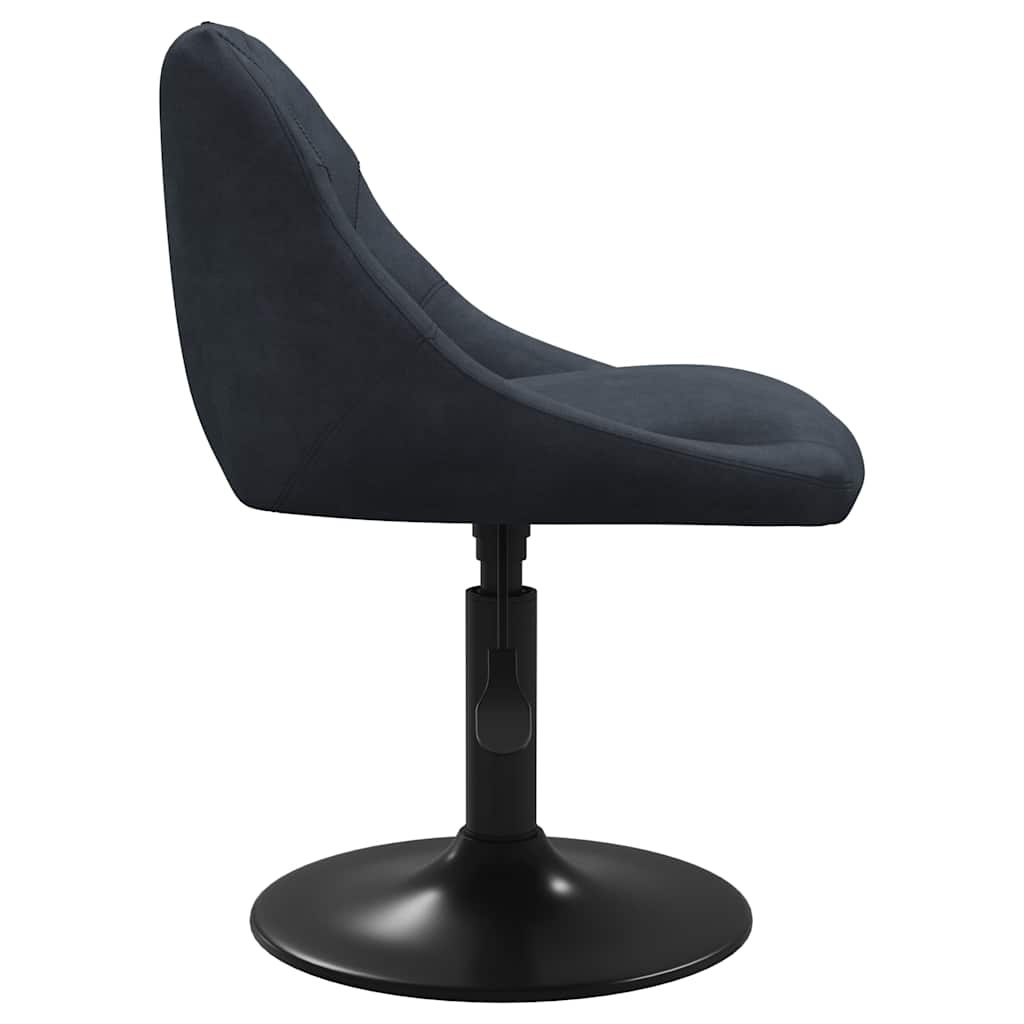 Eetkamerstoelen draaibaar 6 st fluweel donkergrijs