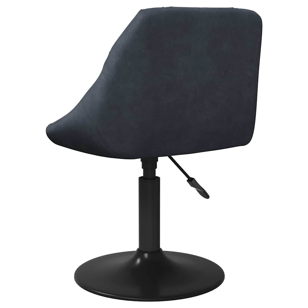 Eetkamerstoelen draaibaar 6 st fluweel donkergrijs