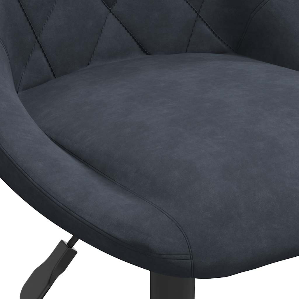 Eetkamerstoelen draaibaar 6 st fluweel donkergrijs