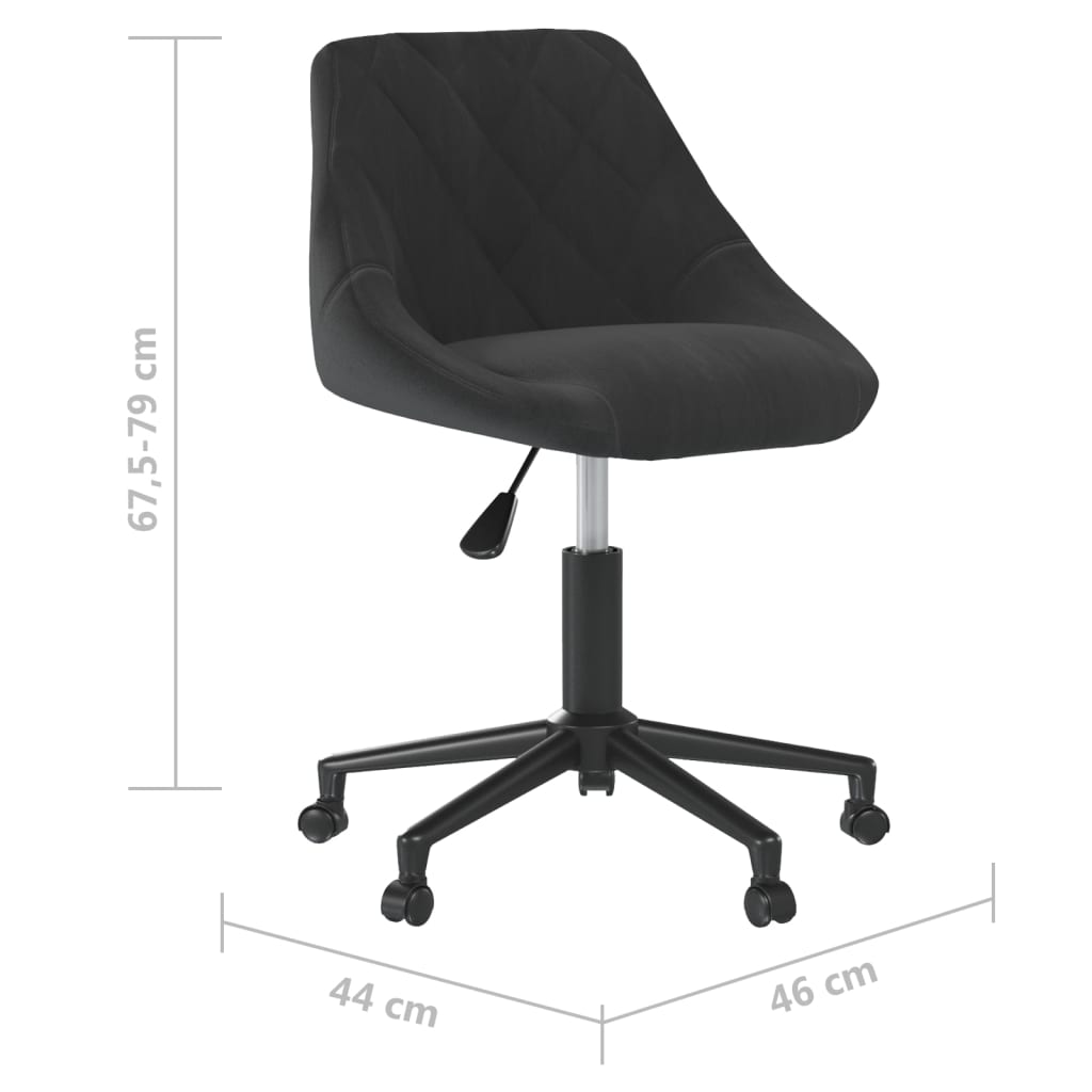 Eetkamerstoelen draaibaar 4 st fluweel zwart