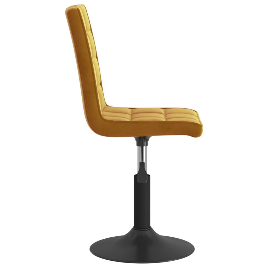 Eetkamerstoelen draaibaar 4 st fluweel bruin