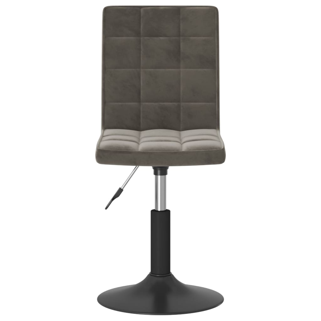 Eetkamerstoelen draaibaar 4 st fluweel donkergrijs