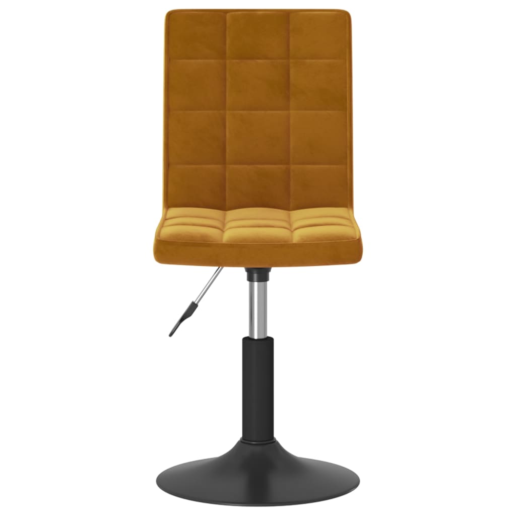 Eetkamerstoelen draaibaar 6 st fluweel bruin