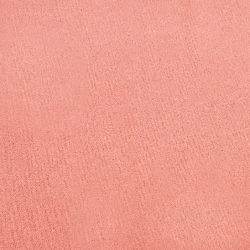 Eetkamerstoelen draaibaar 6 st fluweel roze