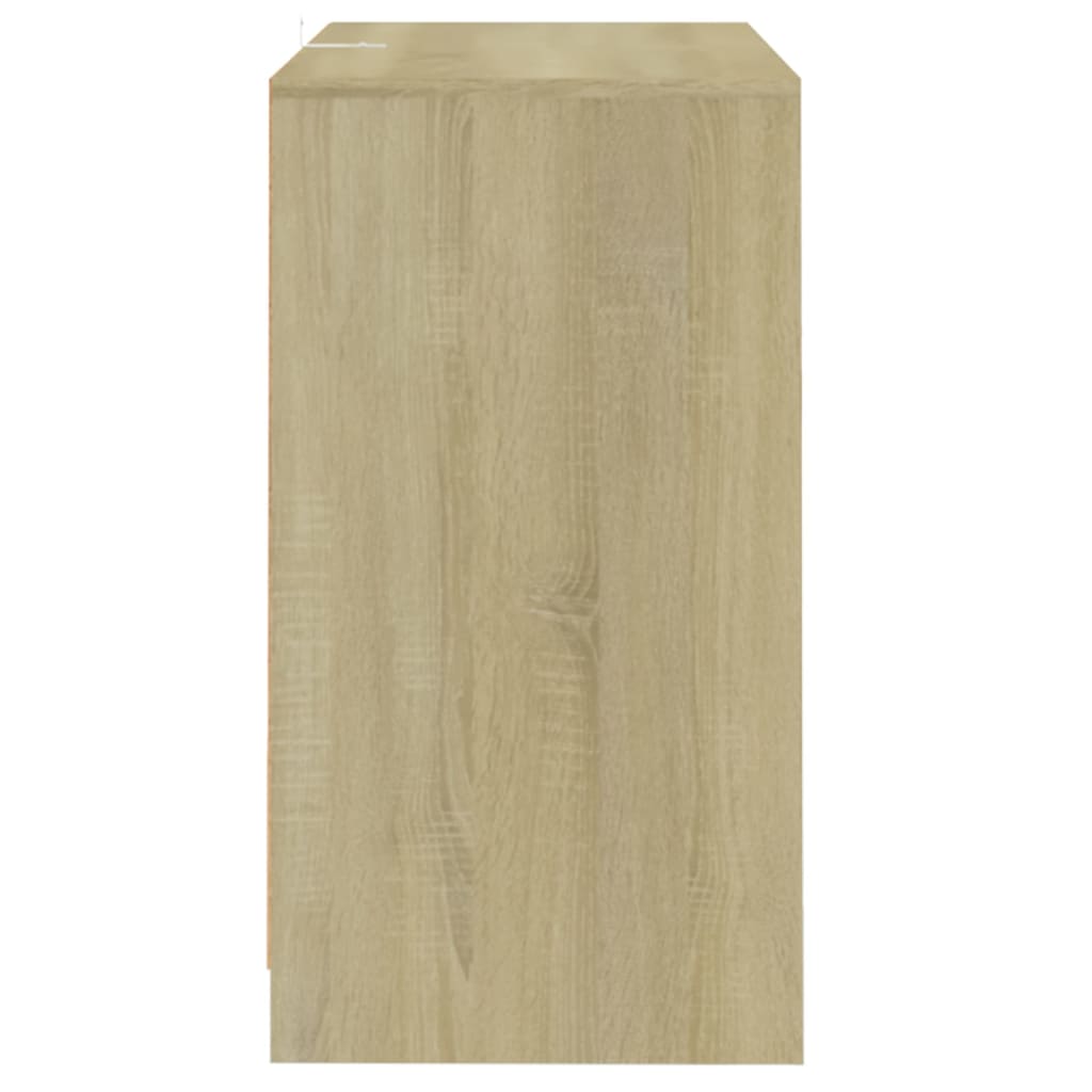 Dressoirs 2 st 70x41x75 cm bewerkt hout sonoma eikenkleurig