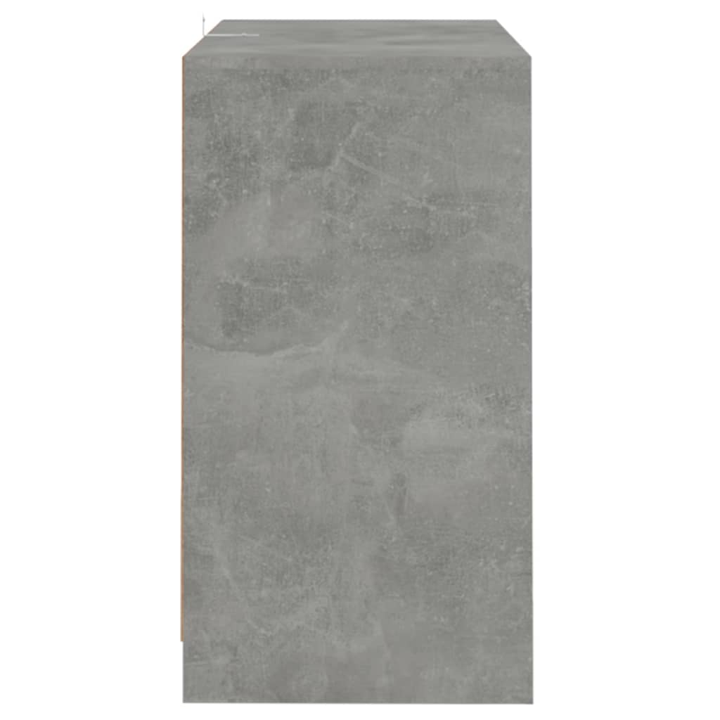 Dressoirs 2 st 70x41x75 cm bewerkt hout betongrijs