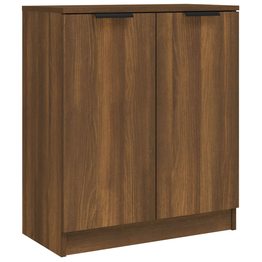 3-delige Dressoirs bewerkt hout bruin eikenkleur