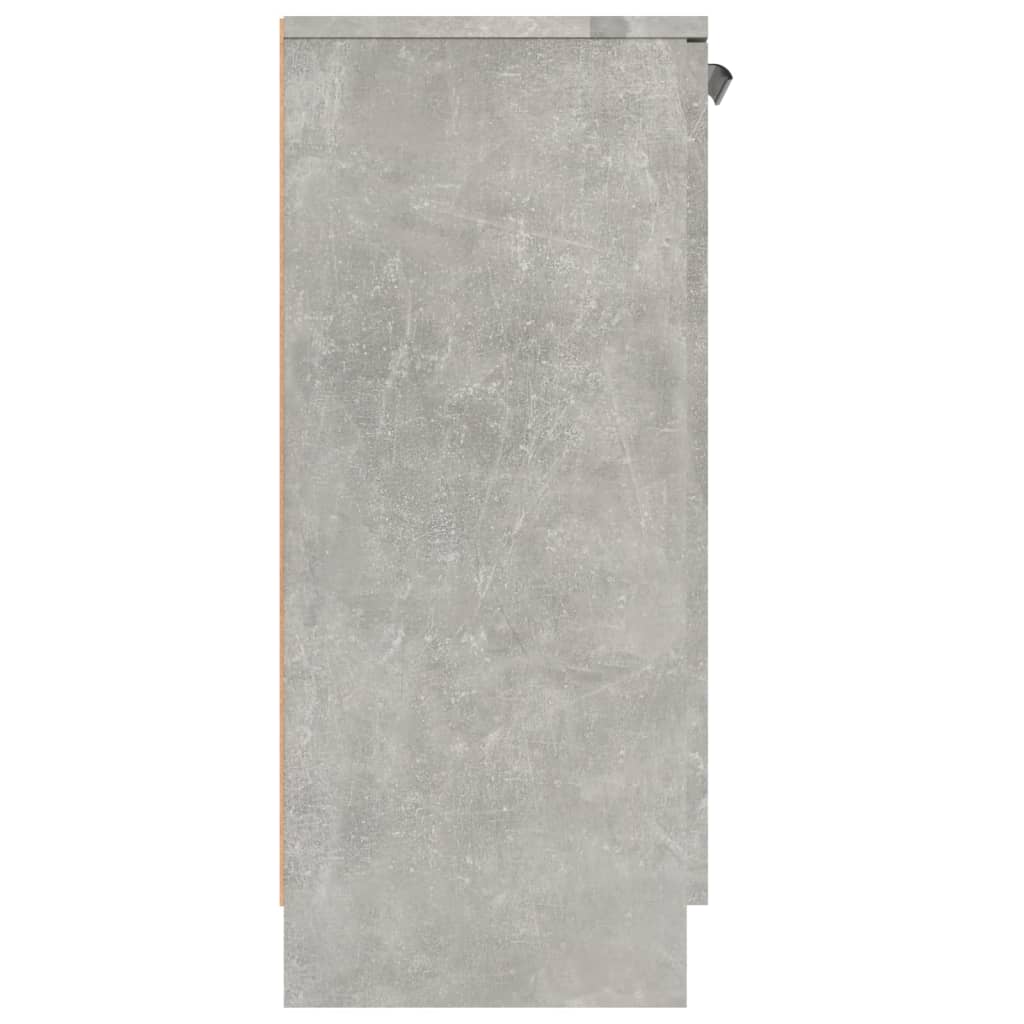 Dressoirs 2 st 60x30x70 cm bewerkt hout betongrijs