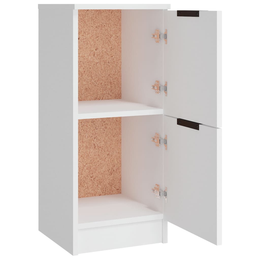Dressoirs 3 st bewerkt hout wit