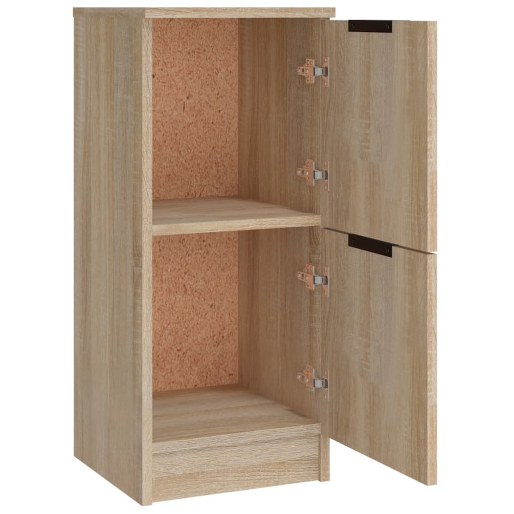 Dressoirs 3 st bewerkt hout sonoma eiken