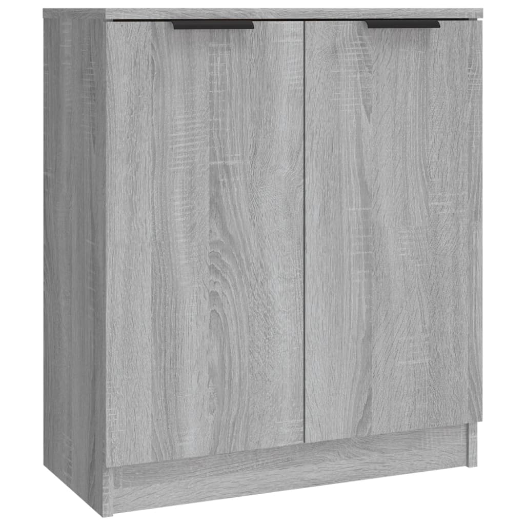 Dressoirs 3 st bewerkt hout grijs sonoma eikenkleurig