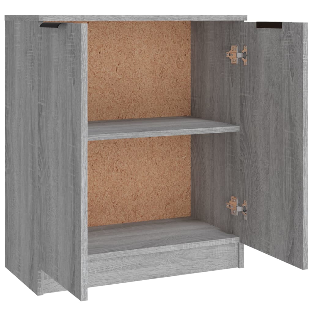 Dressoirs 3 st bewerkt hout grijs sonoma eikenkleurig