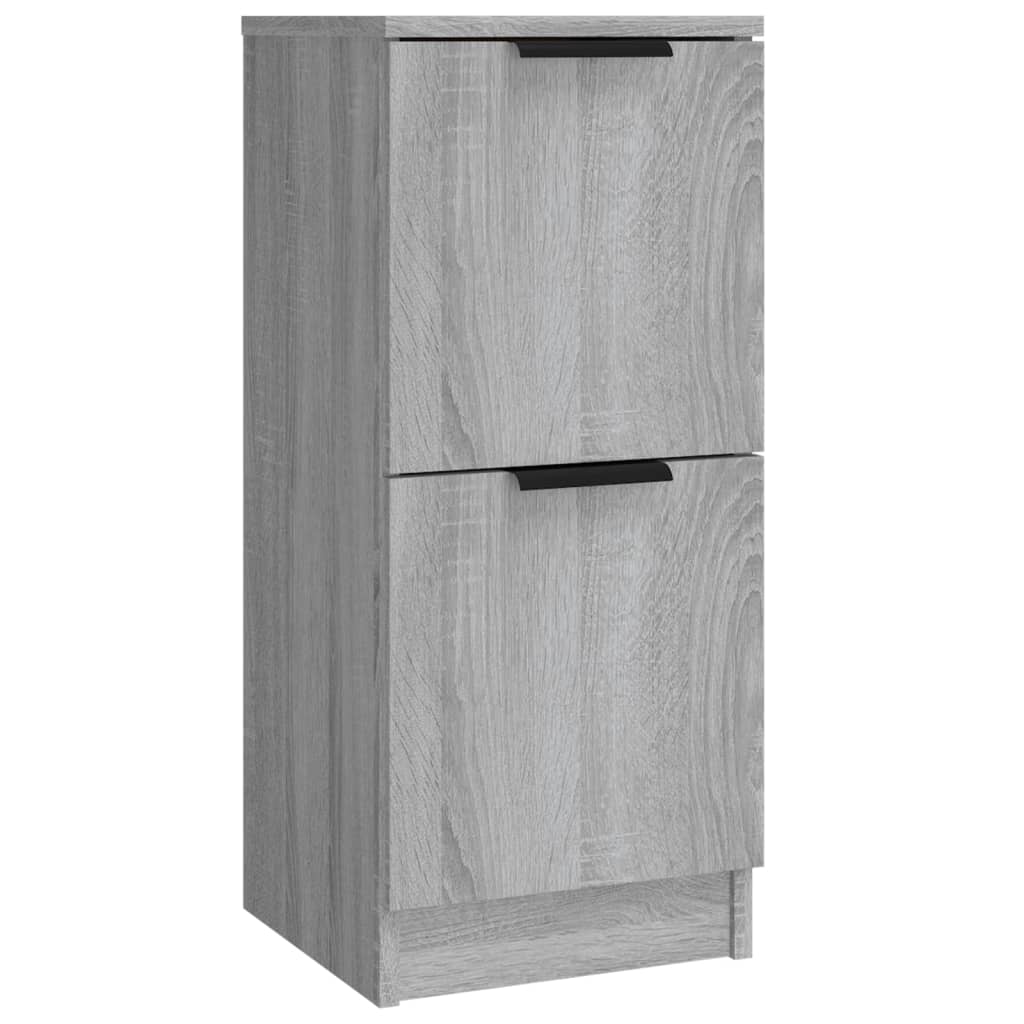Dressoirs 3 st bewerkt hout grijs sonoma eikenkleurig