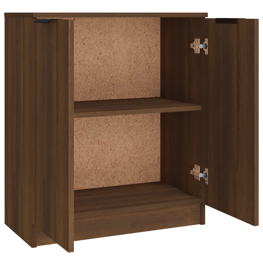Dressoirs 3 st bewerkt hout bruin eikenkleur