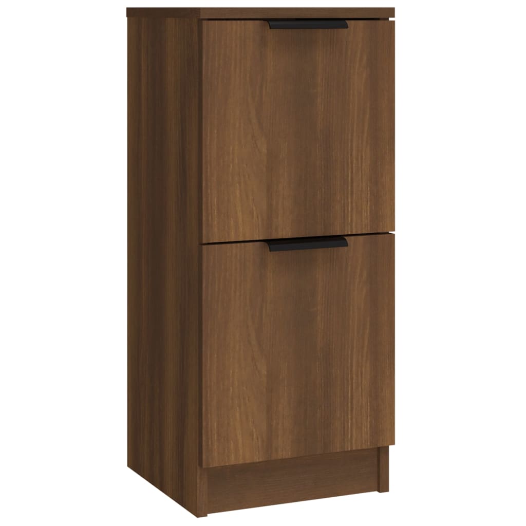 Dressoirs 3 st bewerkt hout bruin eikenkleur