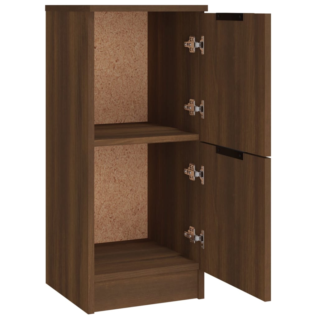 Dressoirs 3 st bewerkt hout bruin eikenkleur