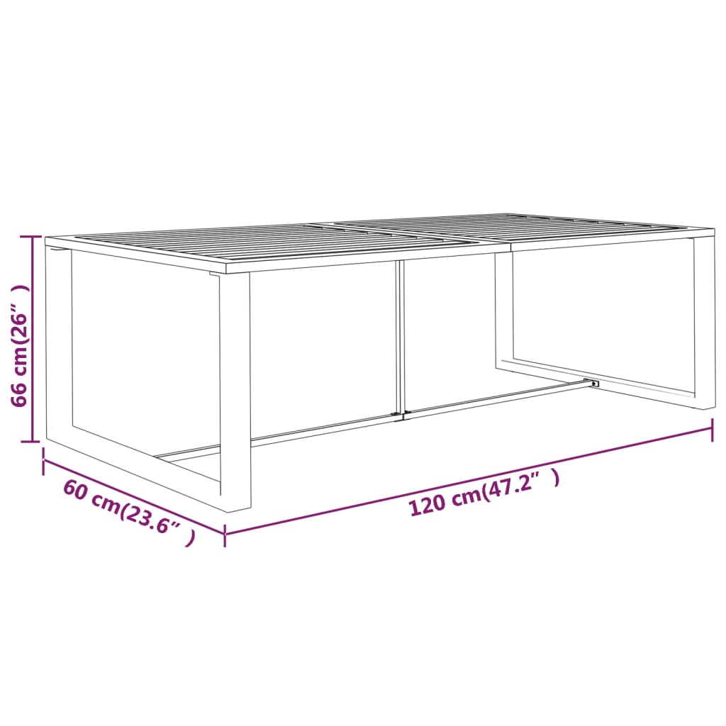 10-delige Loungeset met kussens aluminium antracietkleurig