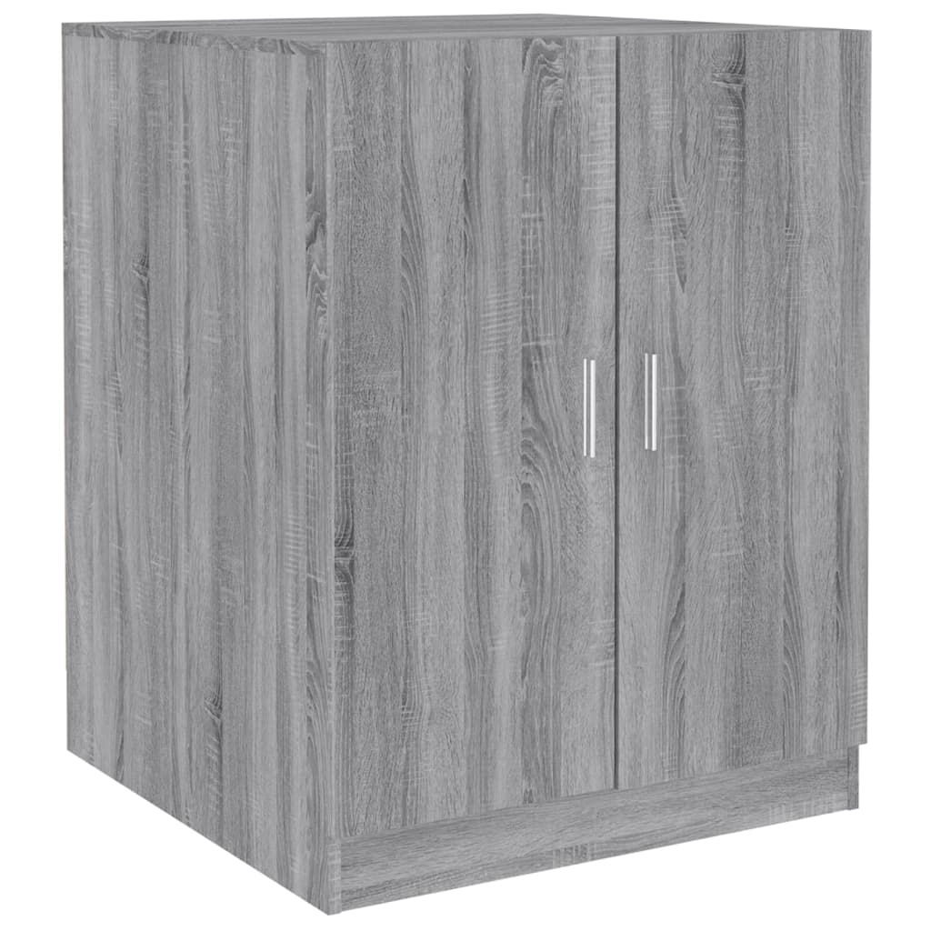 Wasmachinekast bewekrt hout grijs sonoma eikenkleurig