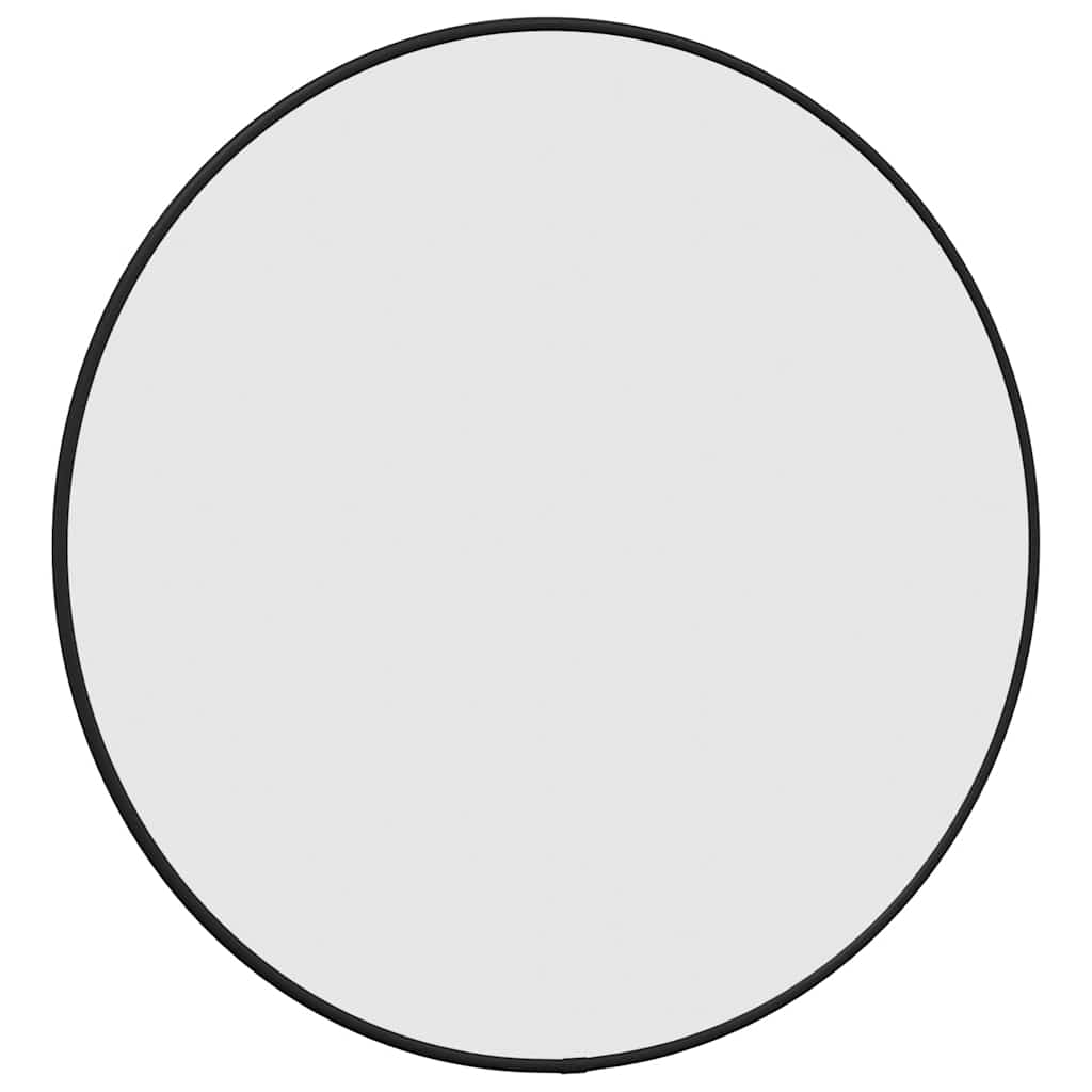Wandspiegel rond Ø50 cm zwart