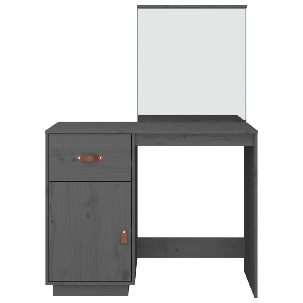 Kaptafel 95x50x134 cm massief grenenhout grijs