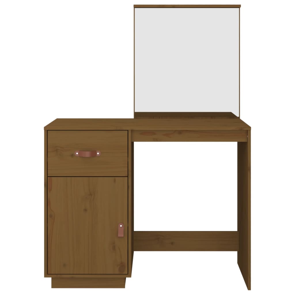 Kaptafel 95x50x134 cm massief grenenhout honingbruin