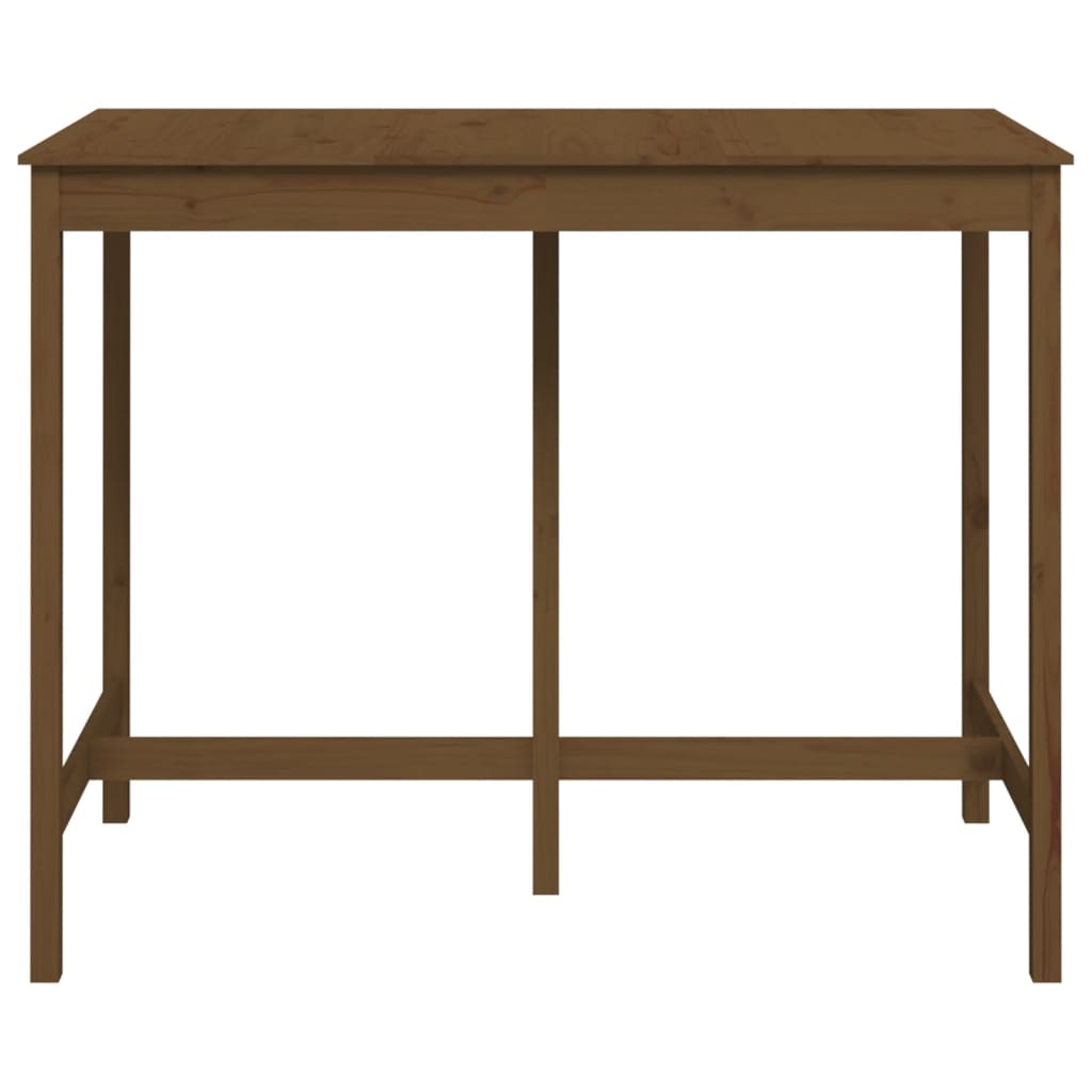 Bartafel 140x80x110 cm massief grenenhout honingbruin