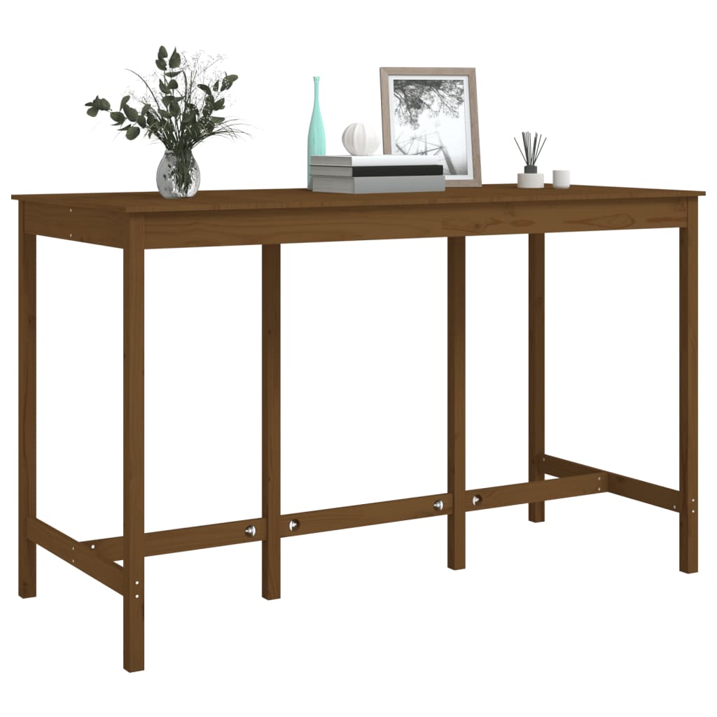 Bartafel 180x80x110 cm massief grenenhout honingbruin