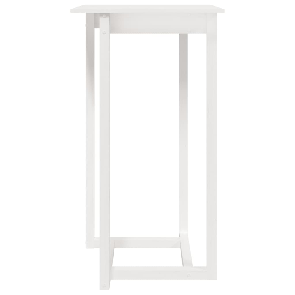 Bartafel 60x60x110 cm massief grenenhout wit