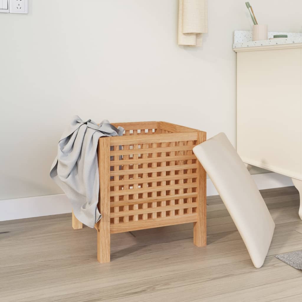 Badkamerkruk 48x47,5x52 cm massief walnotenhout