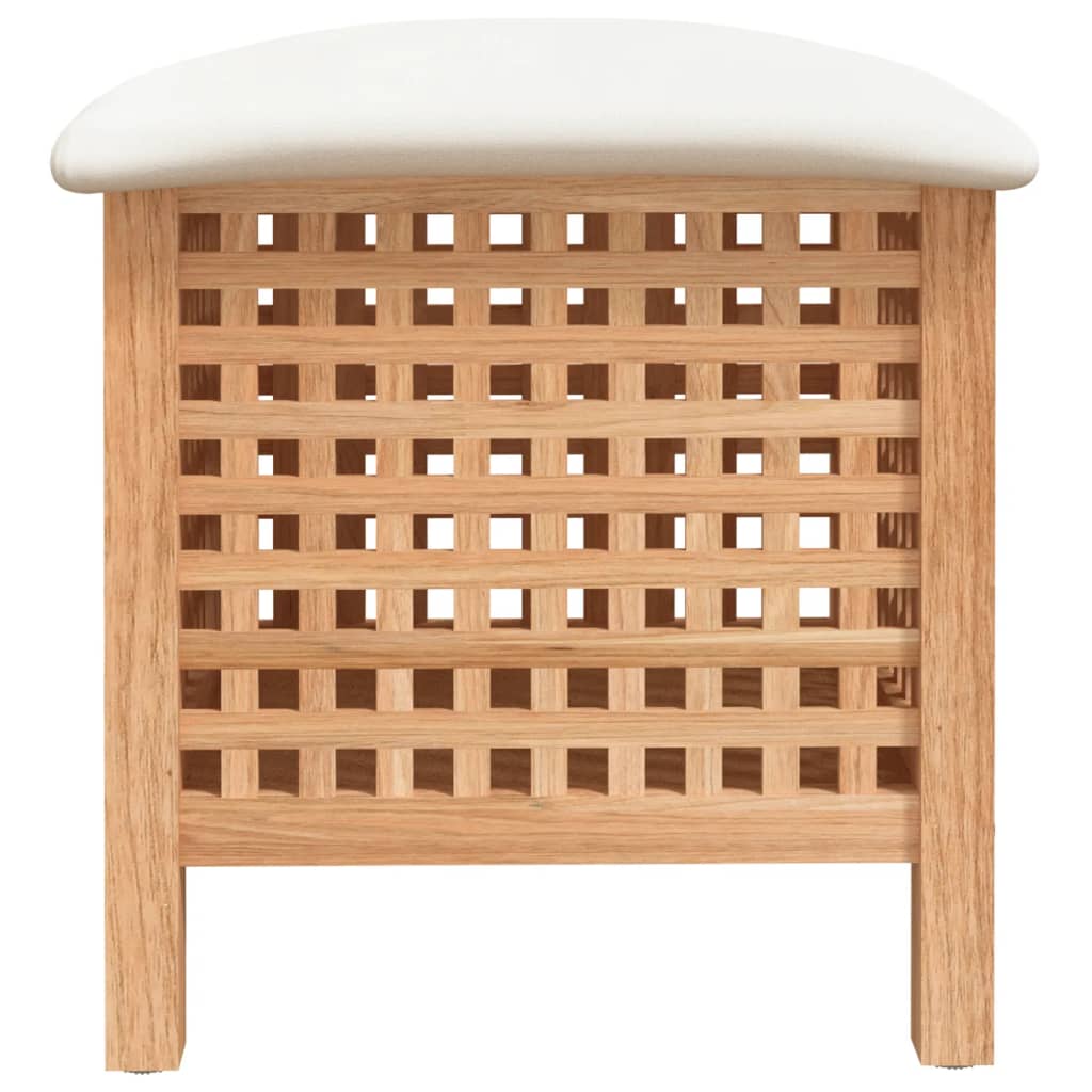 Badkamerkruk 48x47,5x52 cm massief walnotenhout