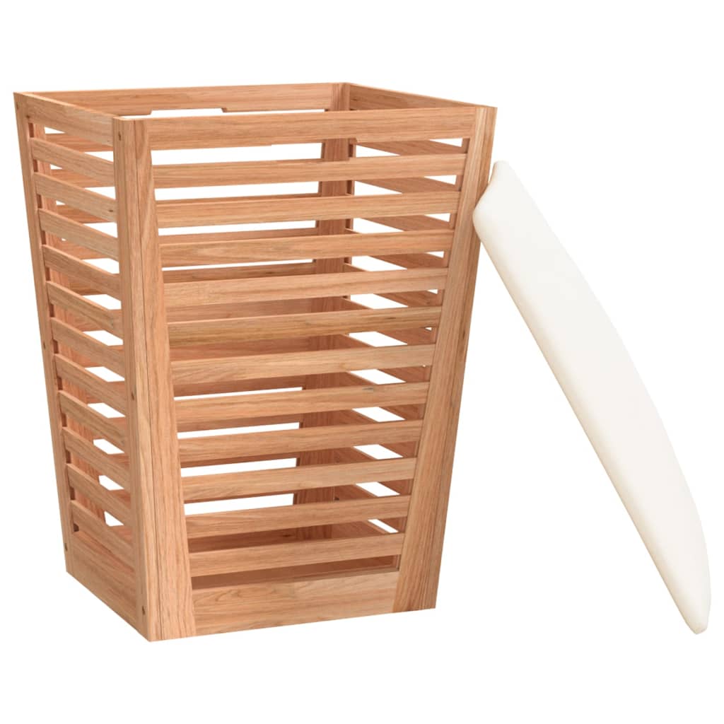 Badkamerkruk 40,5x40,5x56 cm massief walnotenhout