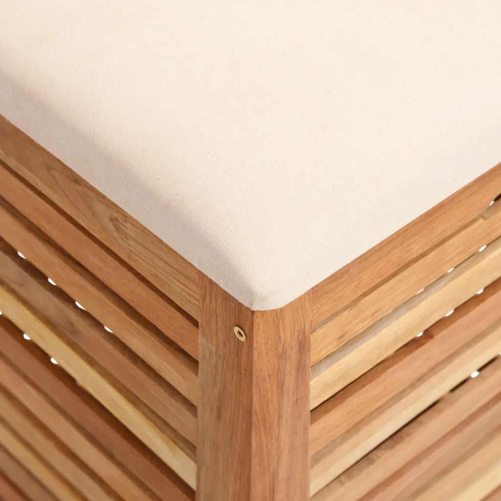 Badkamerkruk 40,5x40,5x56 cm massief walnotenhout