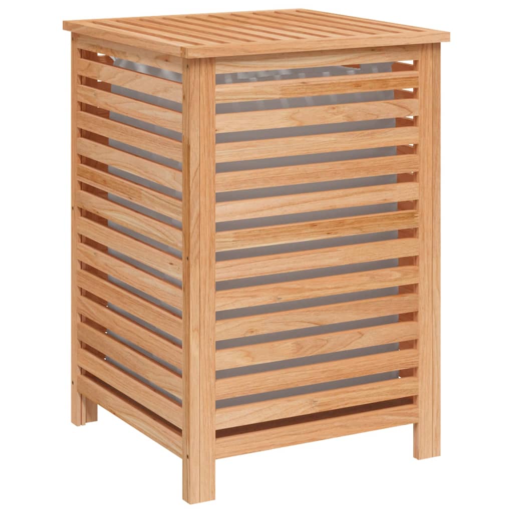Wasmand 45x45x65 cm massief walnotenhout