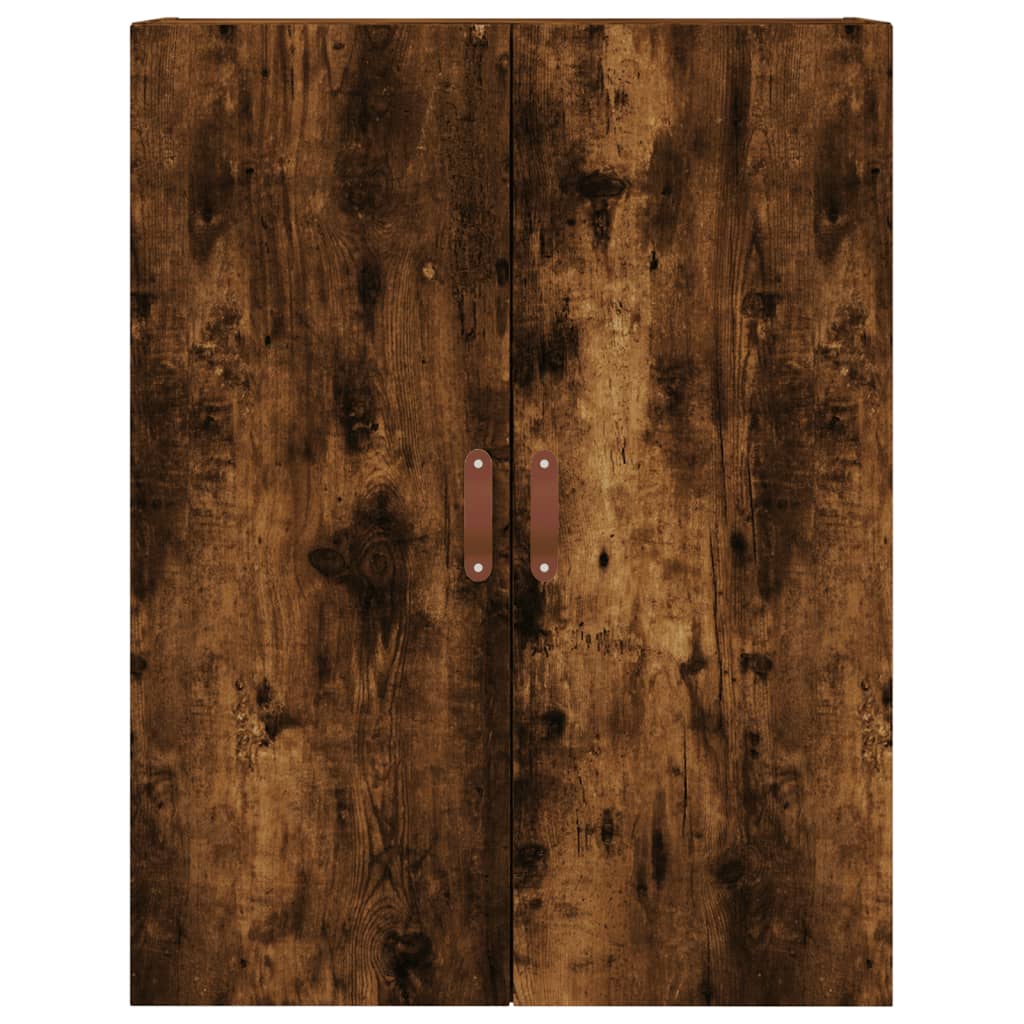 Hangkasten 2 st 69,5x34x90 cm gerookt eikenkleurig